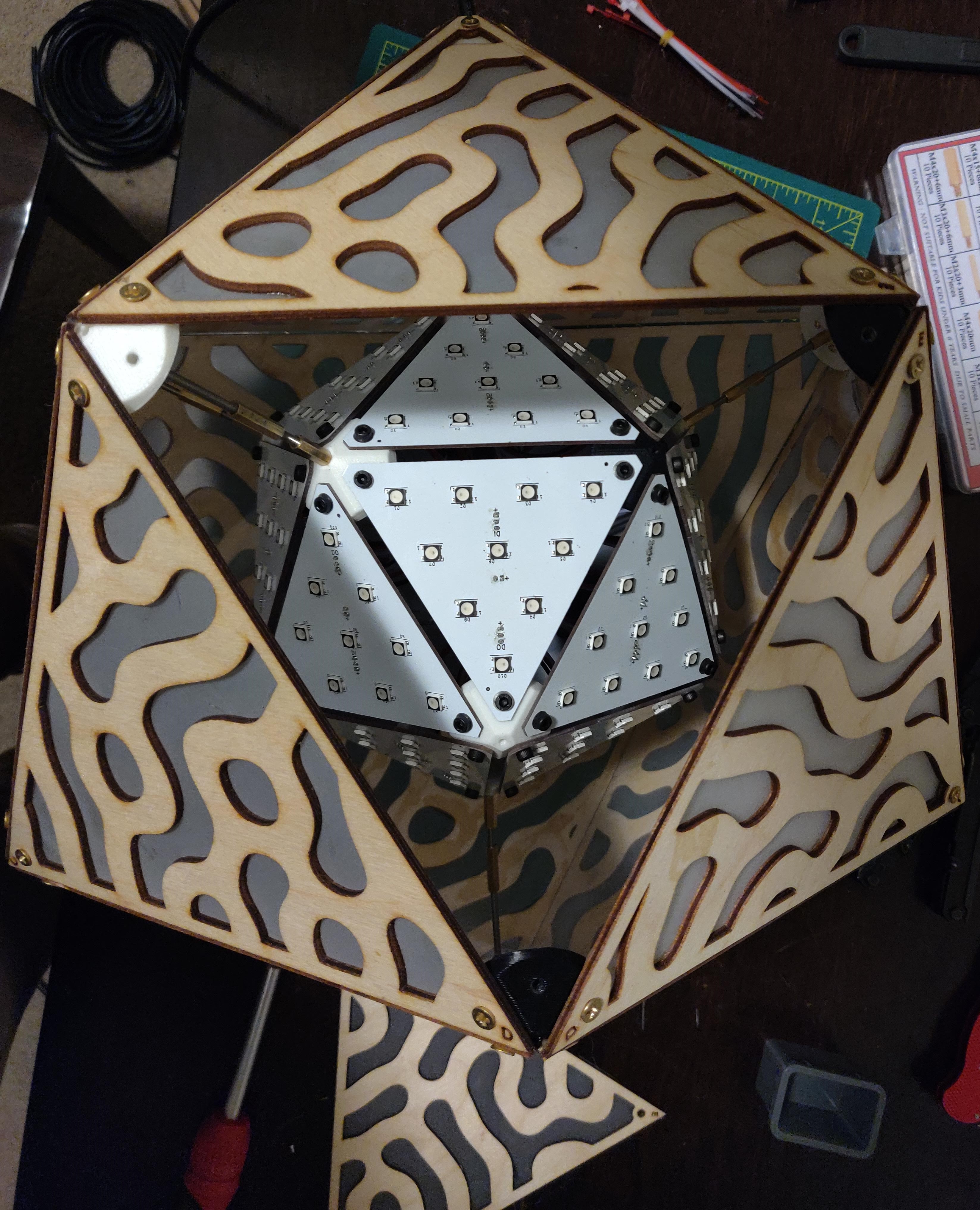 Icosahedral lantern - internal view